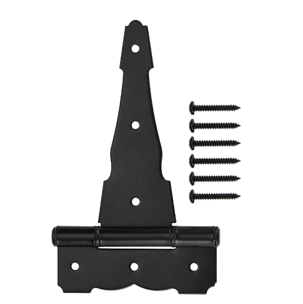 6 in. Heavy Duty Black Tee Hinge