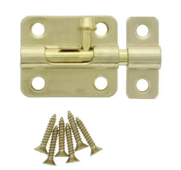 2-1/2 in. Barrel Bolt Brass Plated