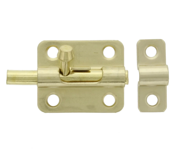 2-1/2 in. Barrel Bolt Brass Plated