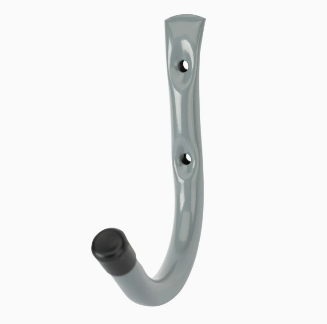 6 in. Wall Mounted Garage Utility J Hook