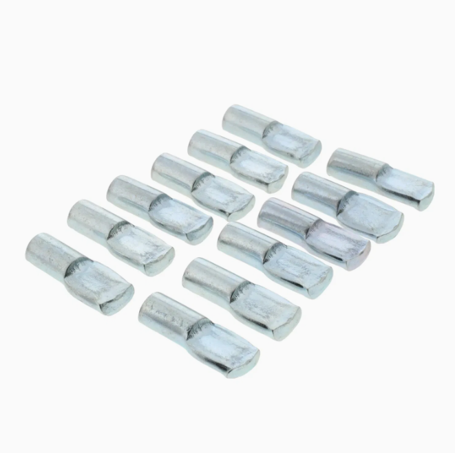 12 Pack 1/4 in. Zinc Plated Shelf Pins