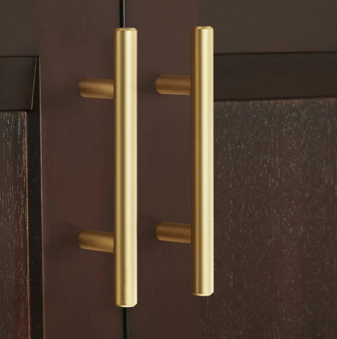 Factory Supply Brushed Brass Bar Pull 2PCS /Set