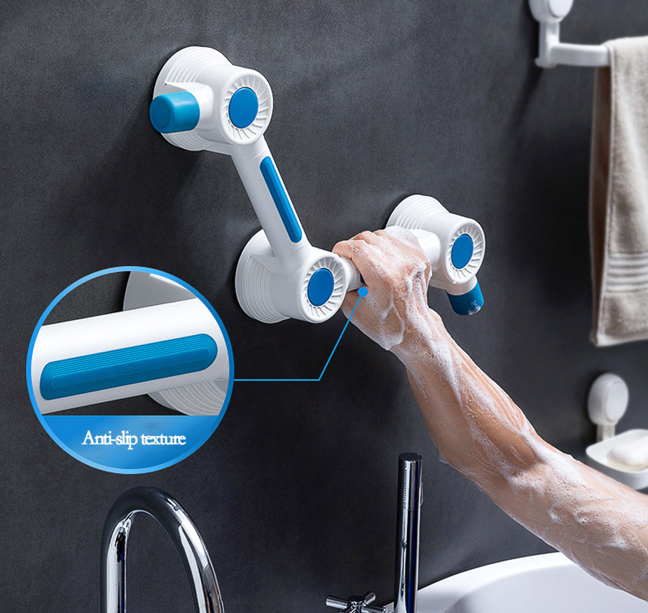 Shower Safety Grab Bar Super Strong Adhesive L-Shape Handle Rail