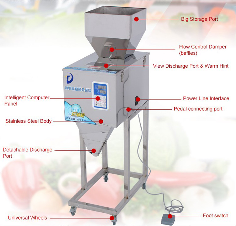 Granular Fertilizantes Weigh Filler Packaging Machine