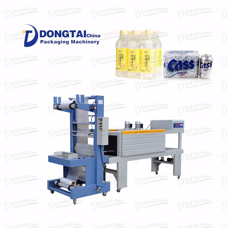 Automatic Plastic Bottle Shrink Wrapping Package Machinery