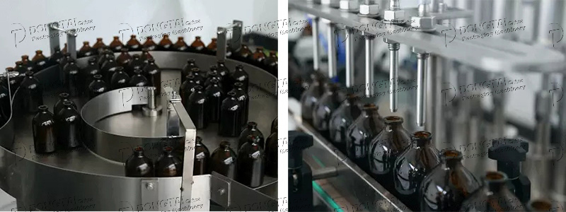 Small Syrup Glass Bottles Filling