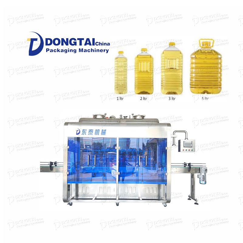 Automatische Sonnenblumenöl 10-Liter-Füllmaschine, Speiseöl Füllmaschine