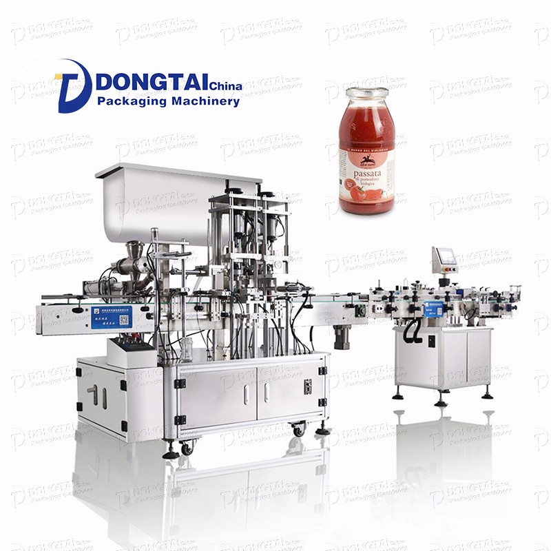 Automatic tomato sauce/Peanut butter/ Sauce Filling Capping Machine