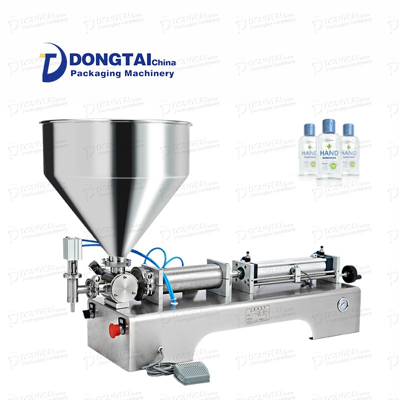 Semi-automatic hand sanitizer filling machine paste lotion fill machine shampoo filling machine