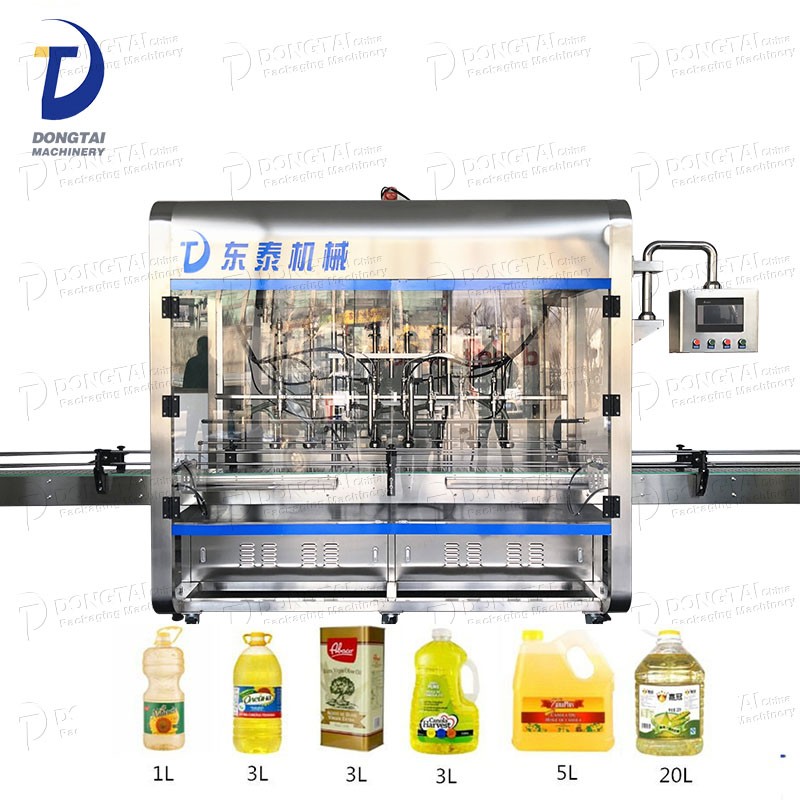 Máquina automática de enchimento de garrafas de óleo vegetal comestível