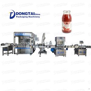 Máquina de enchimento de pasta de molho de pimenta linha de enchimento de garrafas linha de produção de equipamentos de enchimento de tomate linha de enchimento automática