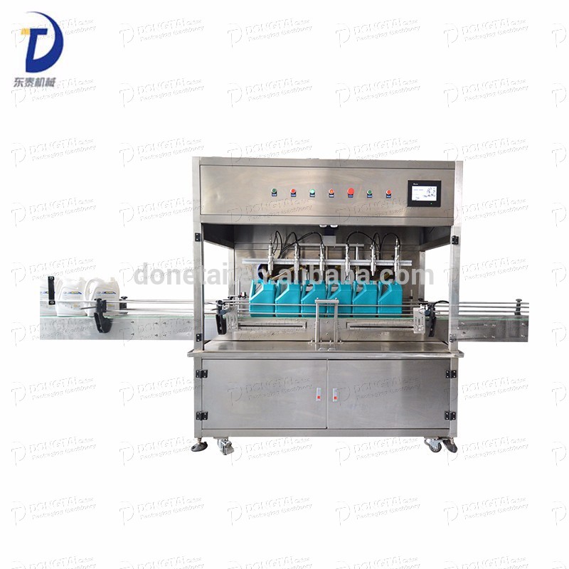6-head auto motor/ lubricant /engine /oil filling machine oil filling production line