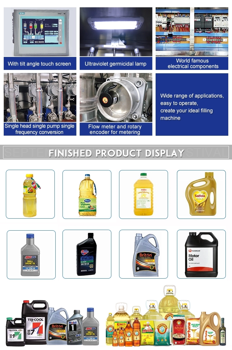 Lube oil filling capping labeling machine