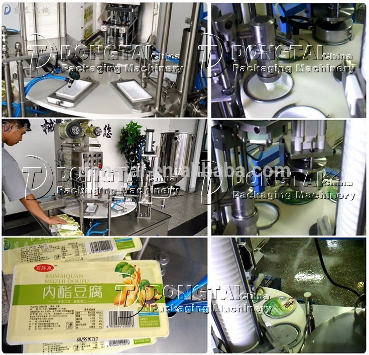 Automatic mini rotary paper cup filling and sealing machine, sealing machine souce filling sealing machine