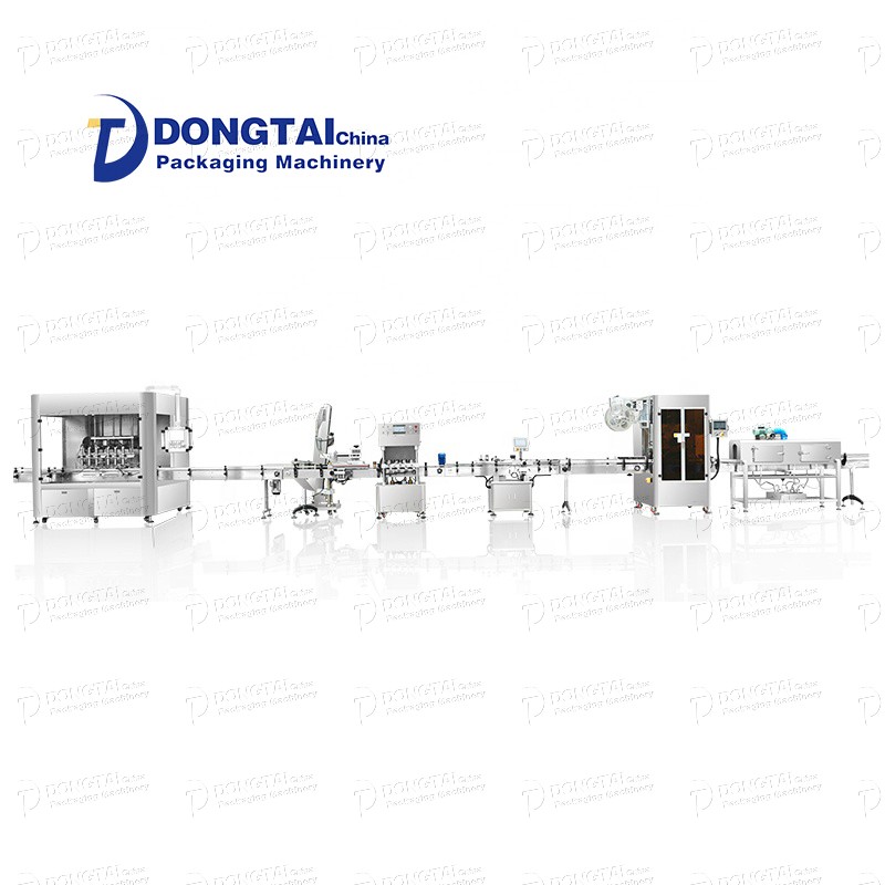 8-head hand sanitizer oil filling line and auto lubricating oil filling line