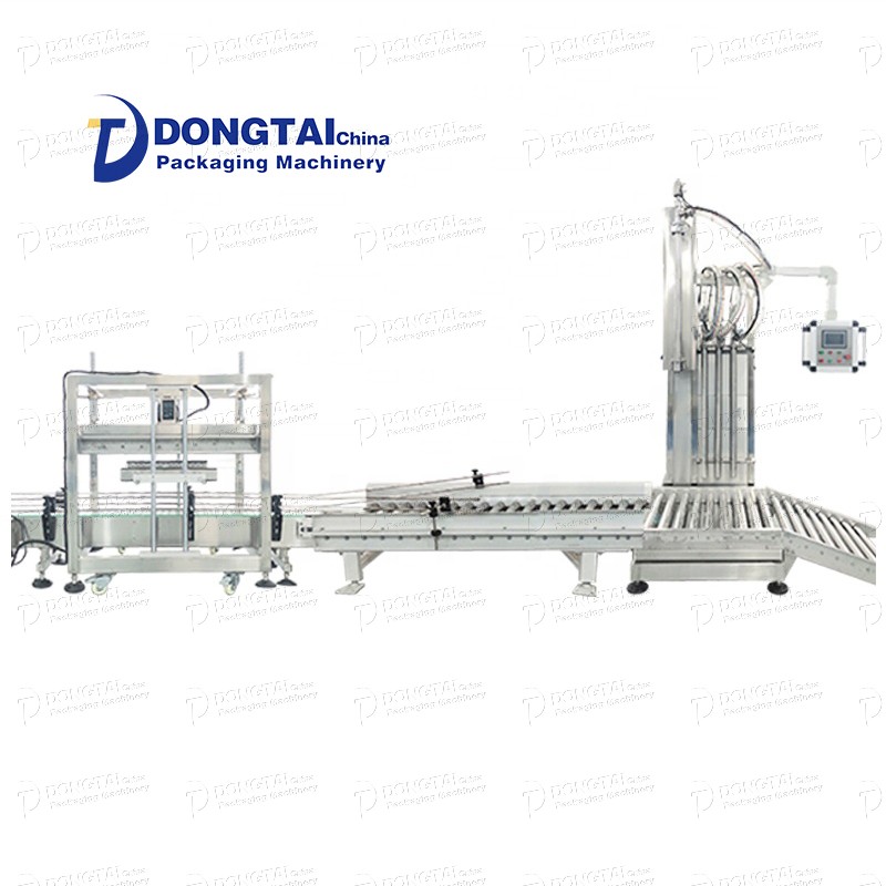 Automatic lubrication filling machine line edible oil filling and packaging machine