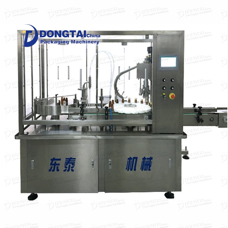 Automatic oral liquid liquid bottle filling and capping machine