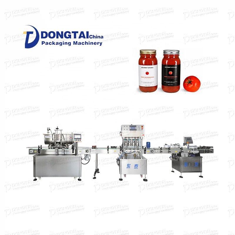 meat sauce curry sauce filling machine automatic peanut sauce filling machine filling capping labeling line
