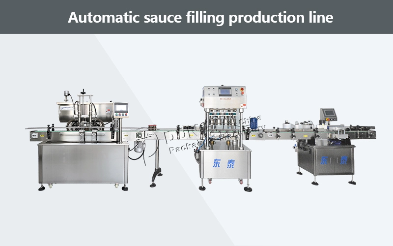 máquina de enchimento de molho de carne