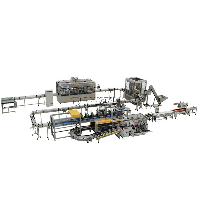 Línea de producción de máquina de llenado de lubricante de llenado de precisión