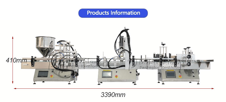 Linea di produzione di riempimento di gel disinfettante per mani desktop