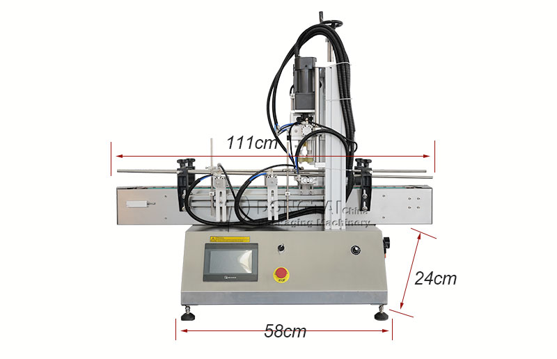 Hand sanitizer gel filling machine