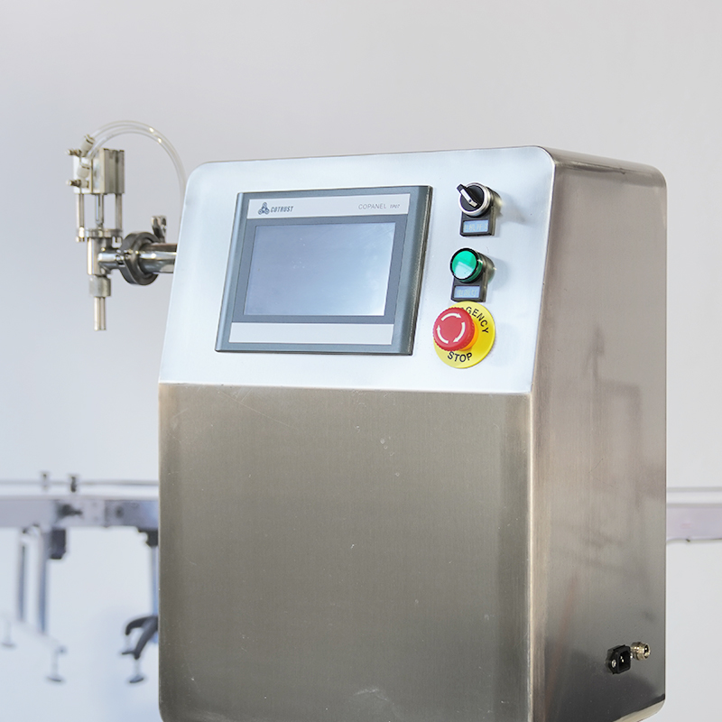Semiautomatic servo single head liquid paste filling machine