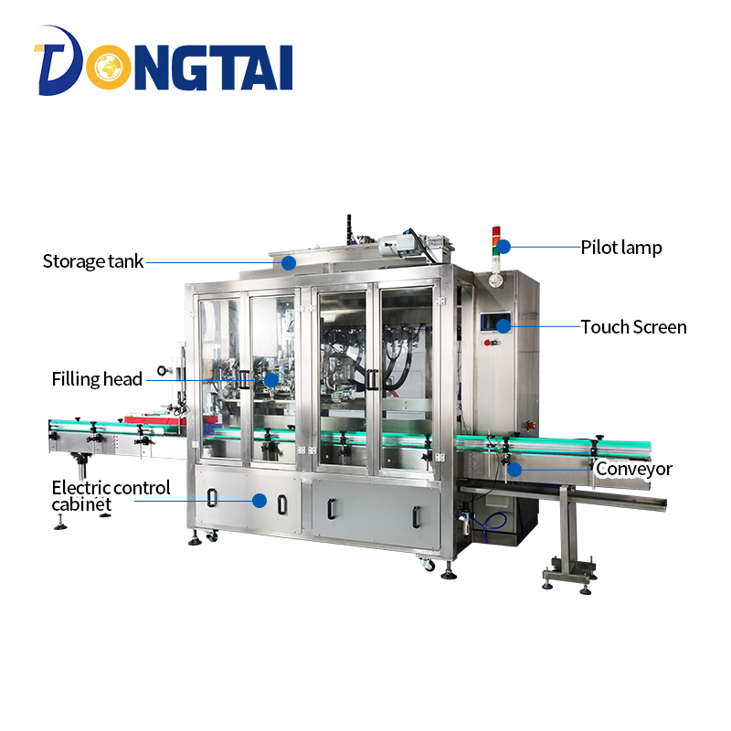 High - Quality Automatic Edible Cooking Vegetable Soybean Peanut Bottle Oil Liquid Filling And Capping And Labeling Machine