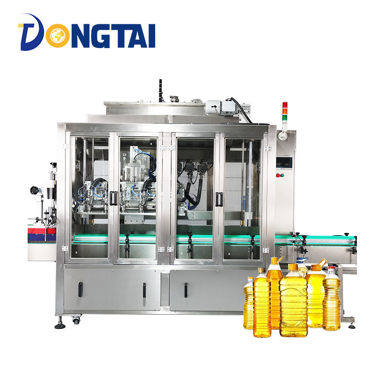 High - Quality Automatic Edible Cooking Vegetable Soybean Peanut Bottle Oil Liquid Filling And Capping And Labeling Machine