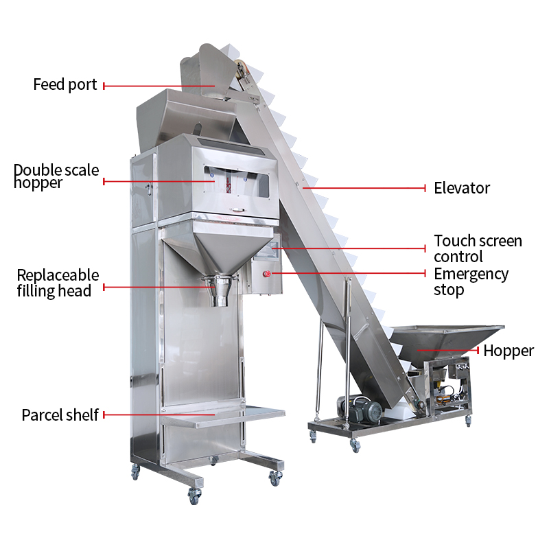 Particle Filling Machine Coffee Sugar Grains Rice Packaging Ration Particle Automatic Filling Machine