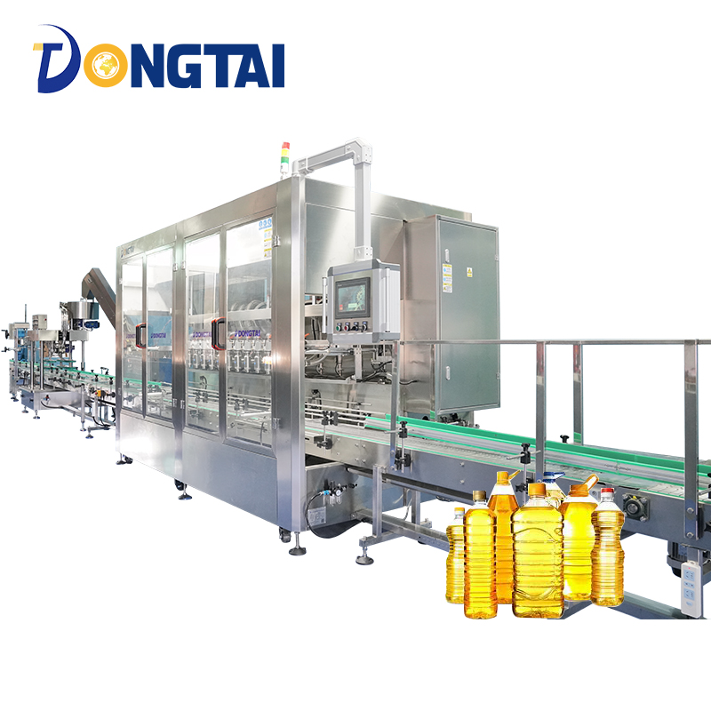 Fully automatic 12 head high-precision edible oil filling machine