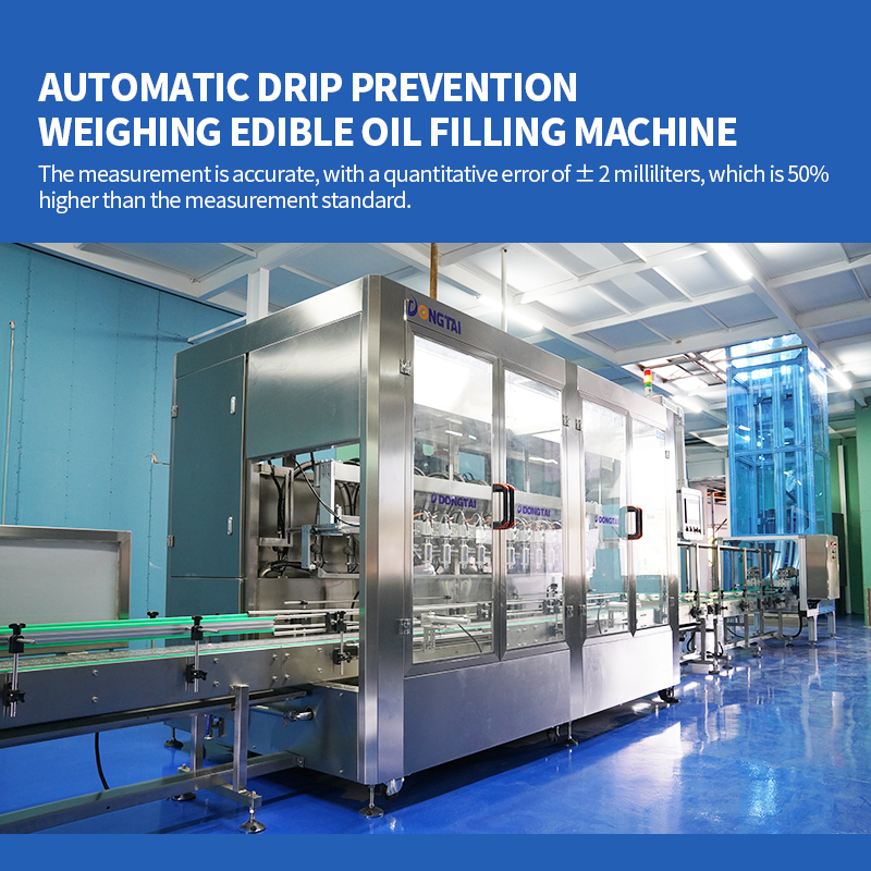 Fully automatic edible oil twelve head filling machine production line equipment