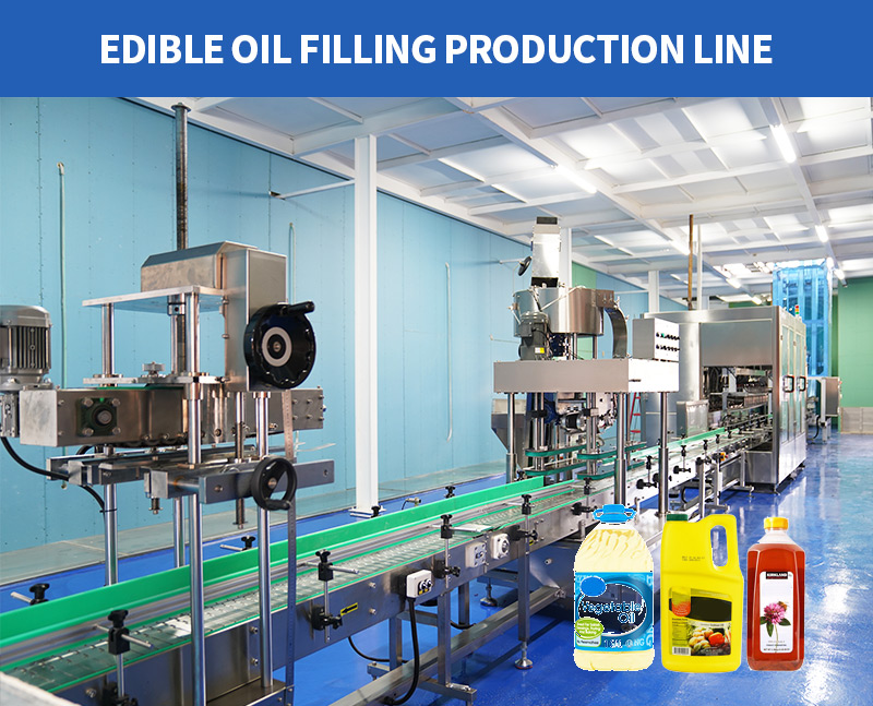 Fully automatic edible oil twelve head filling machine production line equipment