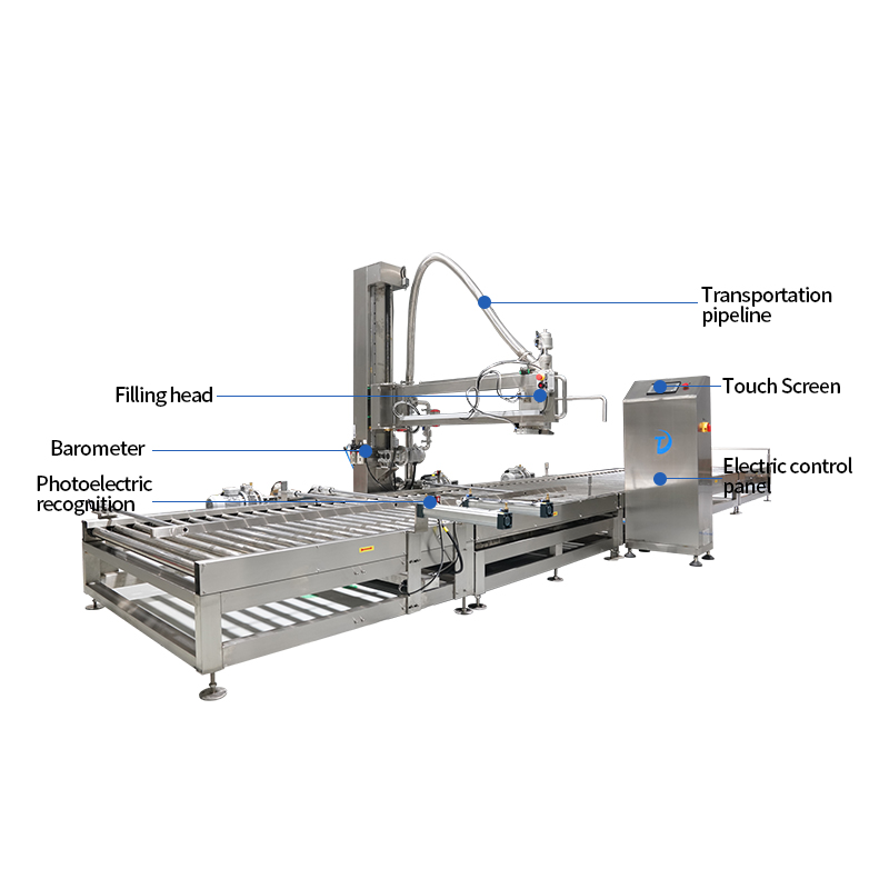 Large barrel liquid quantitative filling machine