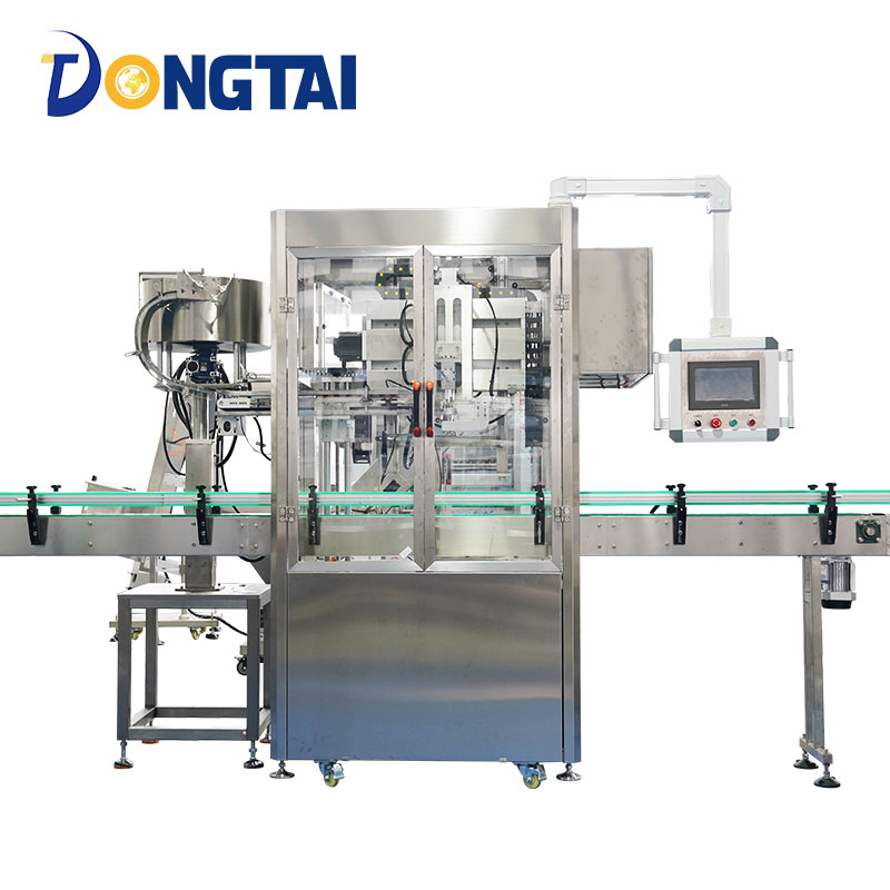 Large bucket fully automatic servo automatic top tracking capping machine