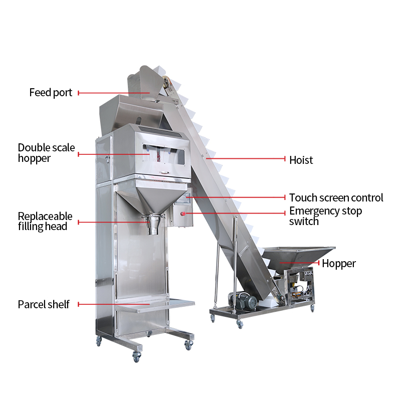 Semi-Automatic Snack Industry Nuts, Beans, Cereals, And Seed Granules Weighing Filling Sealing Machine