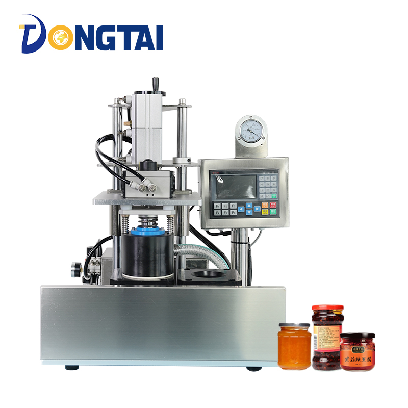 Semi automatic dual station vacuum capping machine