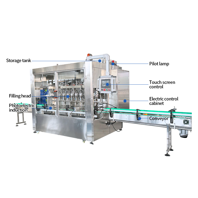 Automatic weighing lubricating oil filling machine