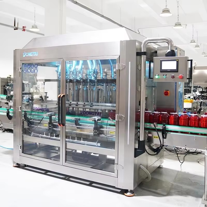 Automatic six head servo plunger liquid filling machine
