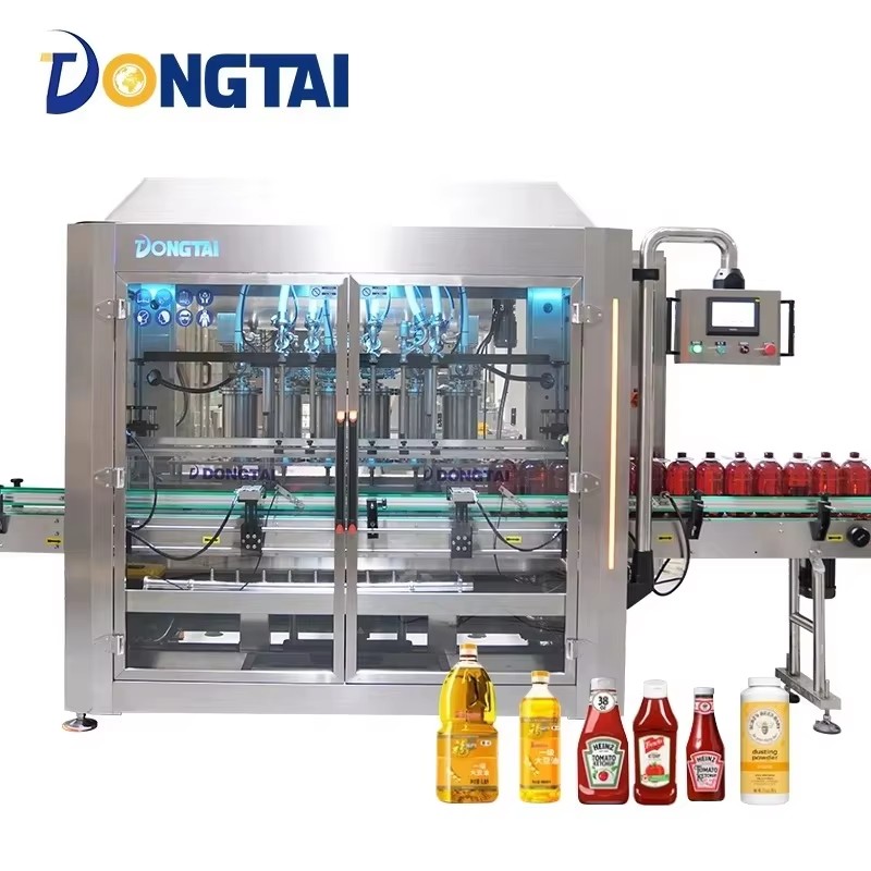 Automatic six head servo plunger liquid filling machine