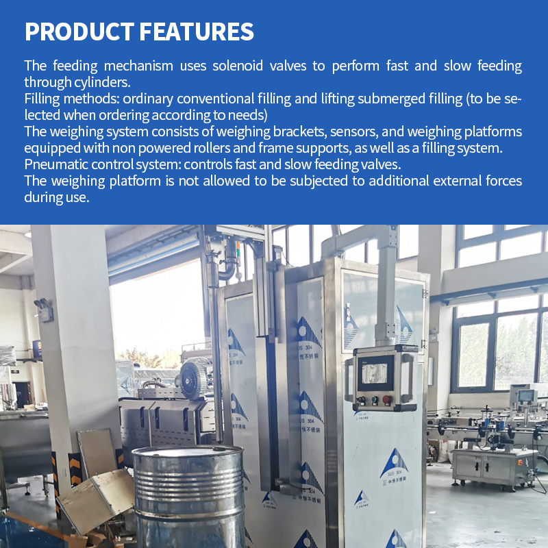 200kg weighing liquid filling machine