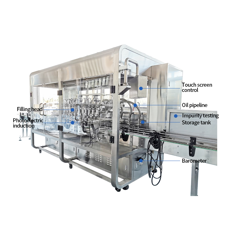 Automatic flow meter type edible oil filling machine