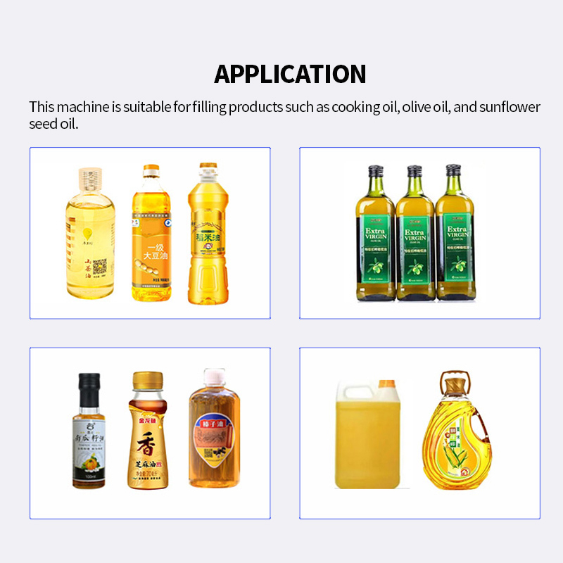 Automatic Glass Jar Filling Machine Line Plastic Bottle Olive Oil Liquid Filling Capping and Labeling Production Line