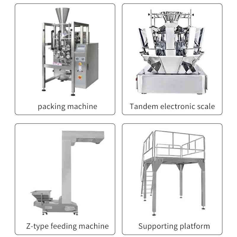 Automatic multi-bucket weighing and packaging machine for granular products