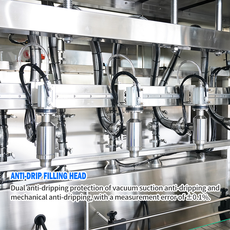 Full Automatic4L-20L Servo Linear Lube Oil Paste Piston Filling Machine Viscous Liquid Production Line