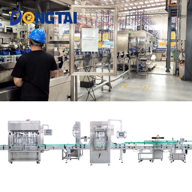 Full Automatic4L-20L Servo Linear Lube Oil Paste Piston Filling Machine Viscous Liquid Production Line