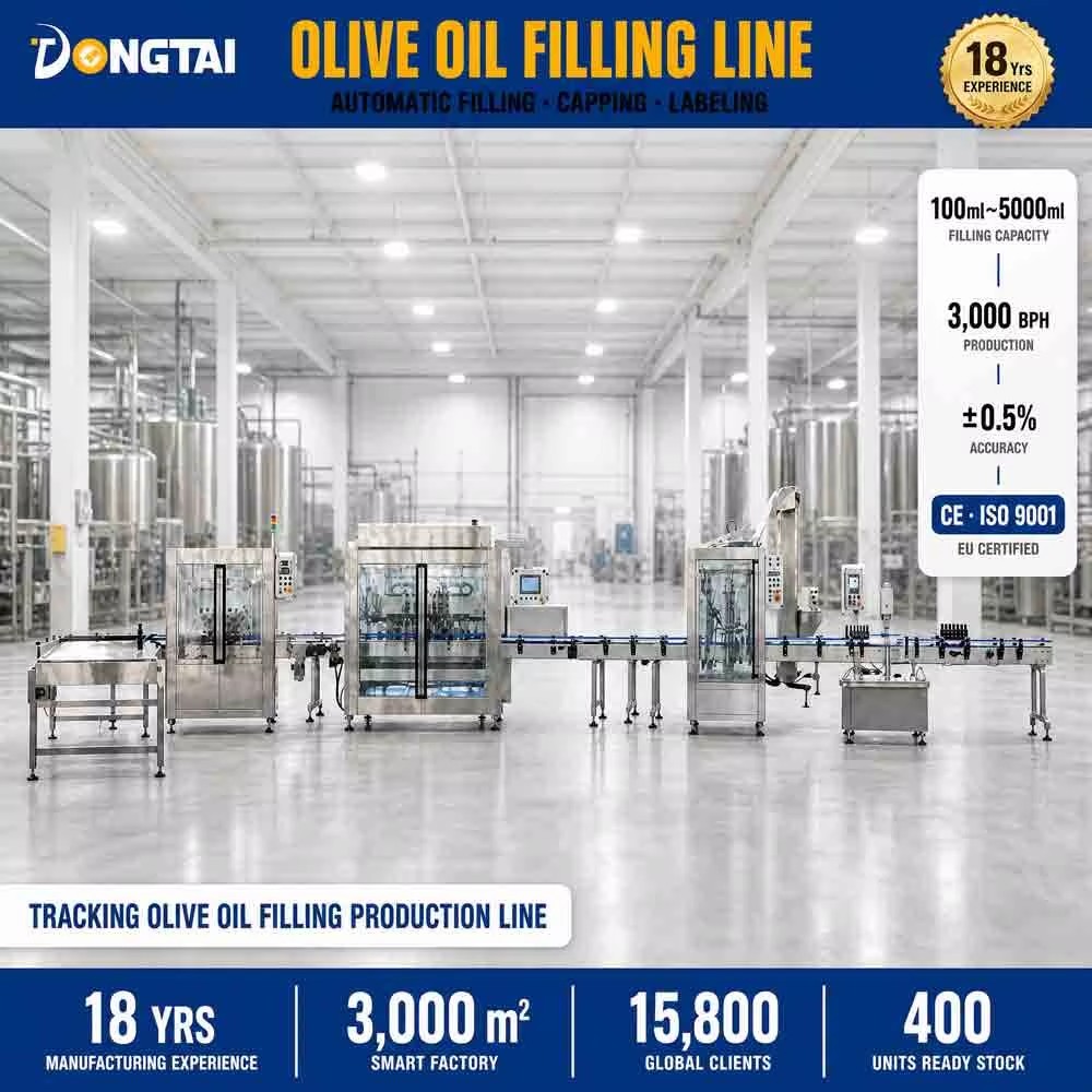 AutomaticTracking Edible Olive Cooking Oil Vinegar Soy Servo Gear Pump Filling Labeling and Packing Machinery Production Line