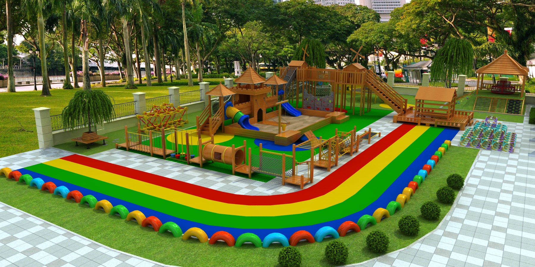 Parque de atracciones para niños Parque infantil al aire libre, Precio