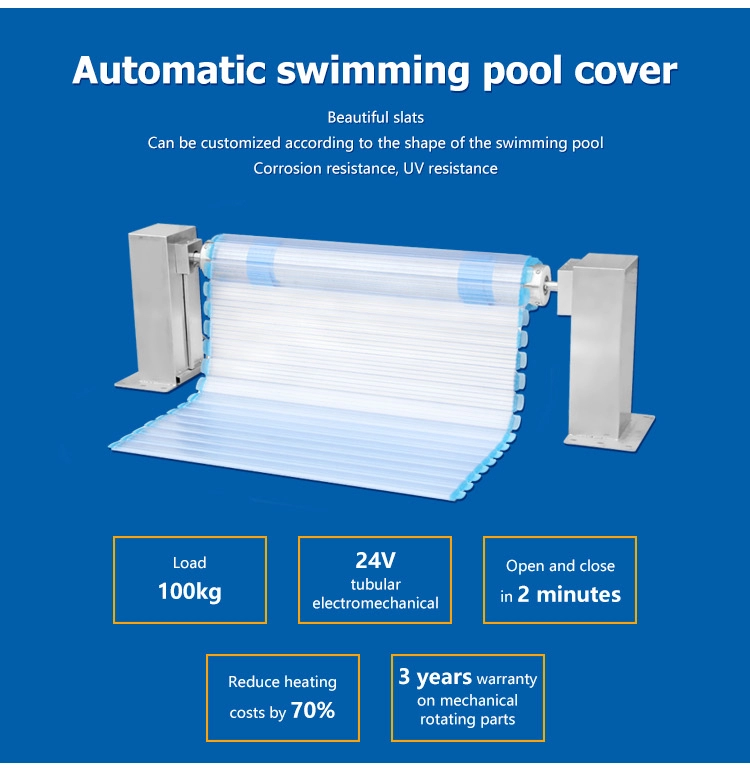 Villa swimming pool electric cover
