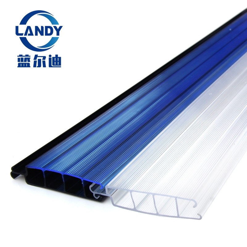 Outdoor Transparent Plastic Heat Keeping Manual Swimming Pool Covers Roller